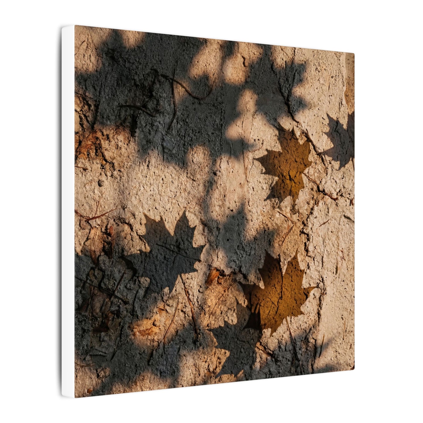 Cozy Shadow Play Canvas Art - Texture Japandi