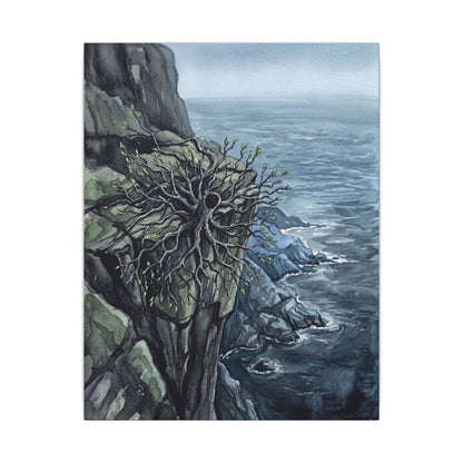 Pine Tree Spring Canvas Art | Japandi Neutral Design