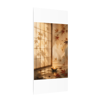 Candlelight Shoji Screen Canvas Art - Japandi Ma
