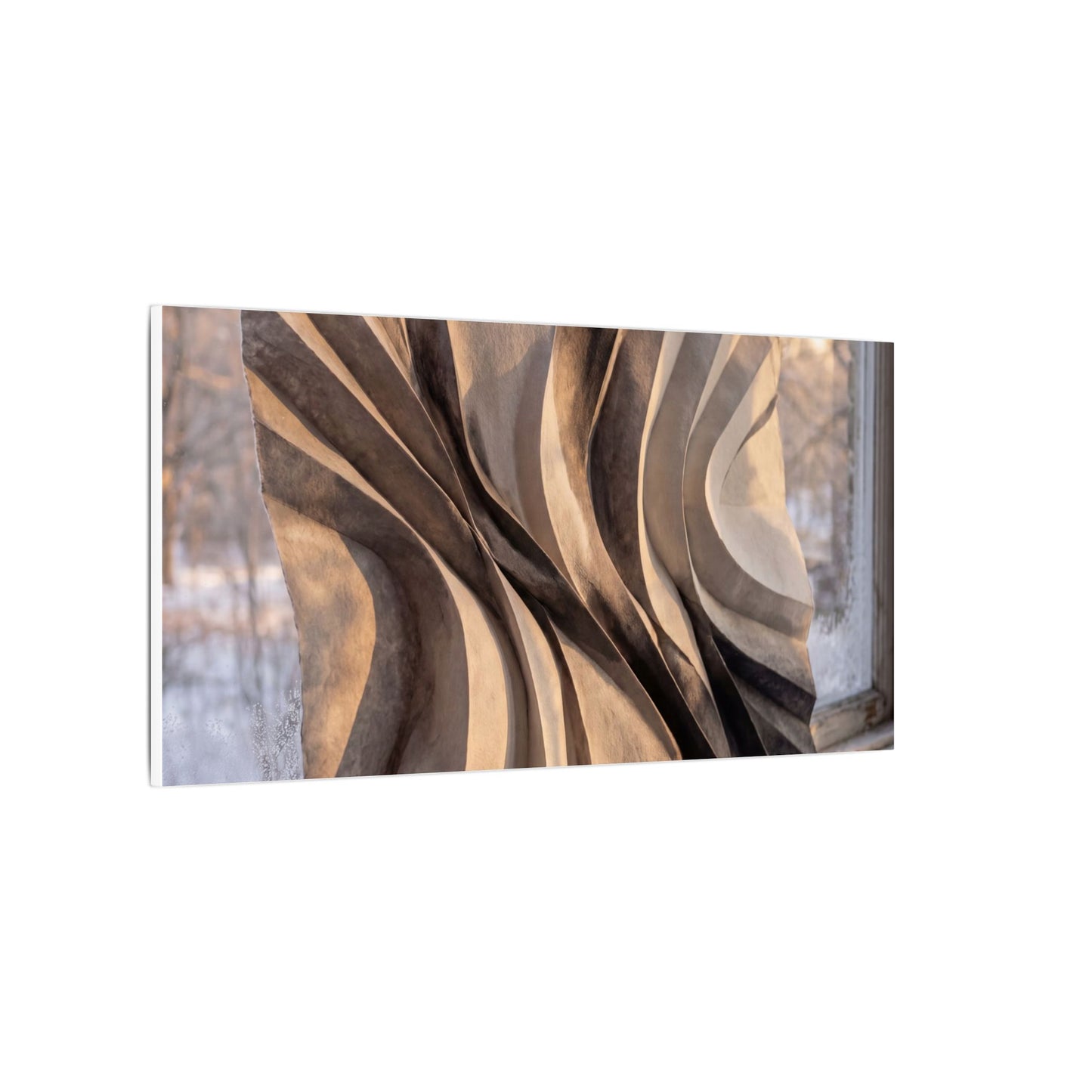 Mono No Aware Paper Fold Canvas Art - Japandi Minimal Line