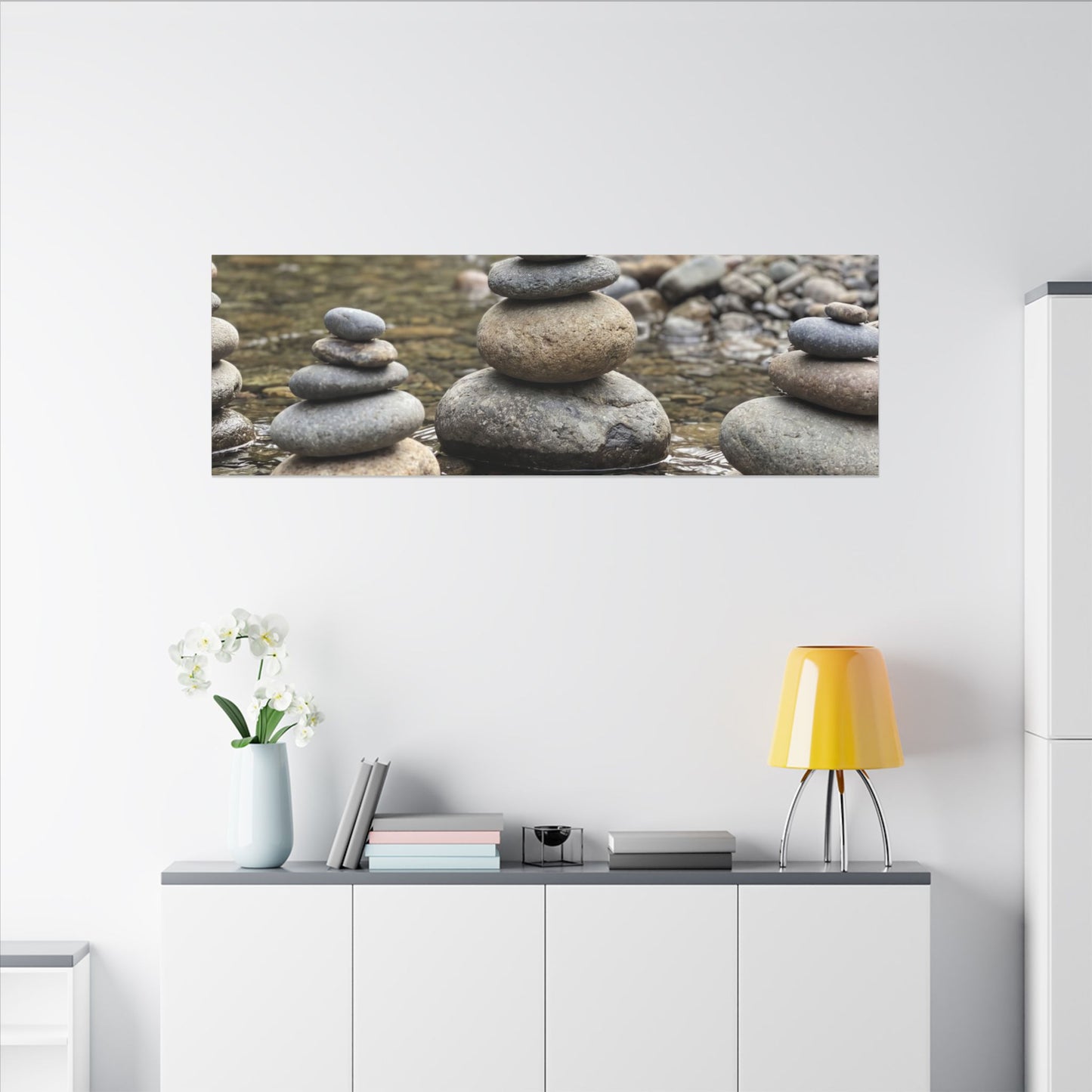Bamboo Grove Winter Canvas Art | Zen Serene Design