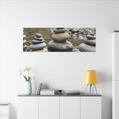 Bamboo Grove Winter Canvas Art | Zen Serene Design