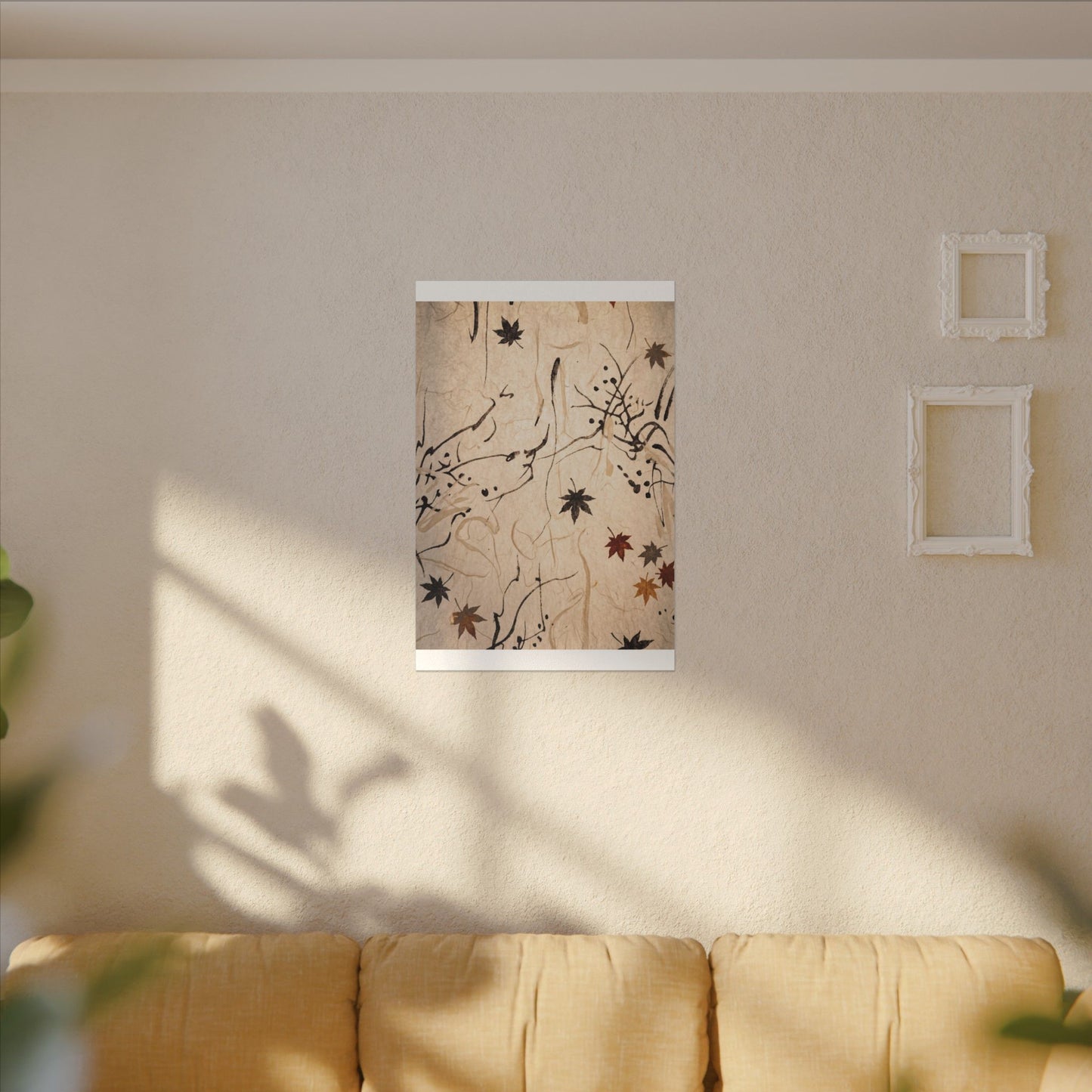 Golden Hour Shoji Screen Canvas Art - Japandi Fukinsei