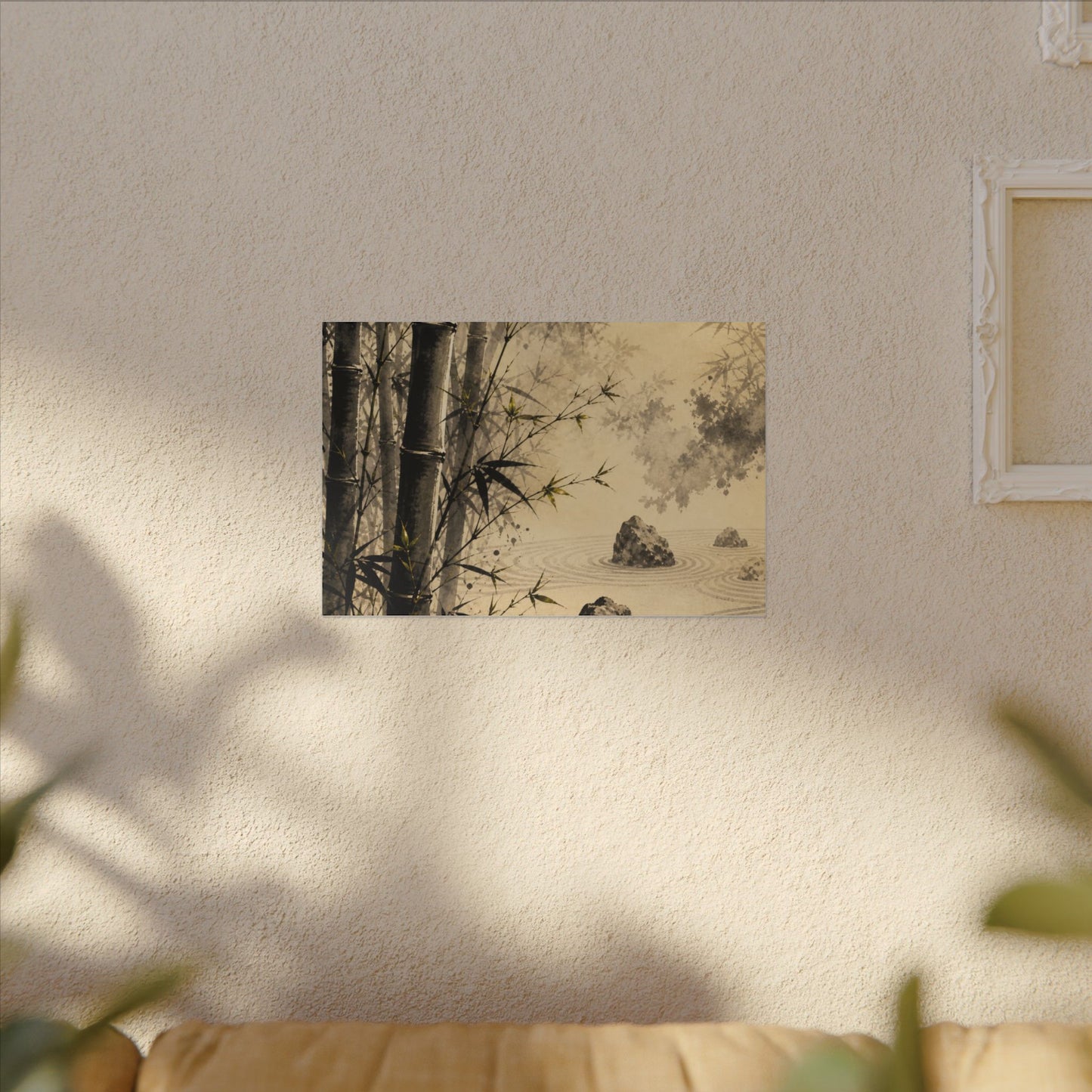 Peaceful Bamboo Grove Canvas Art - Karesansui Zen