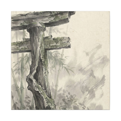 Torii Gate Summer Canvas Art | Zen Tranquil Design