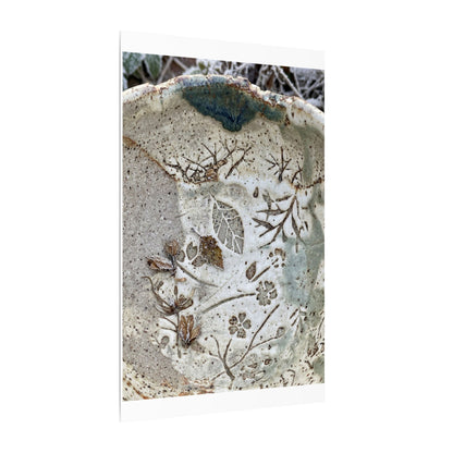 Ceramic Bowl Winter Canvas Art | Japandi Earthy Design