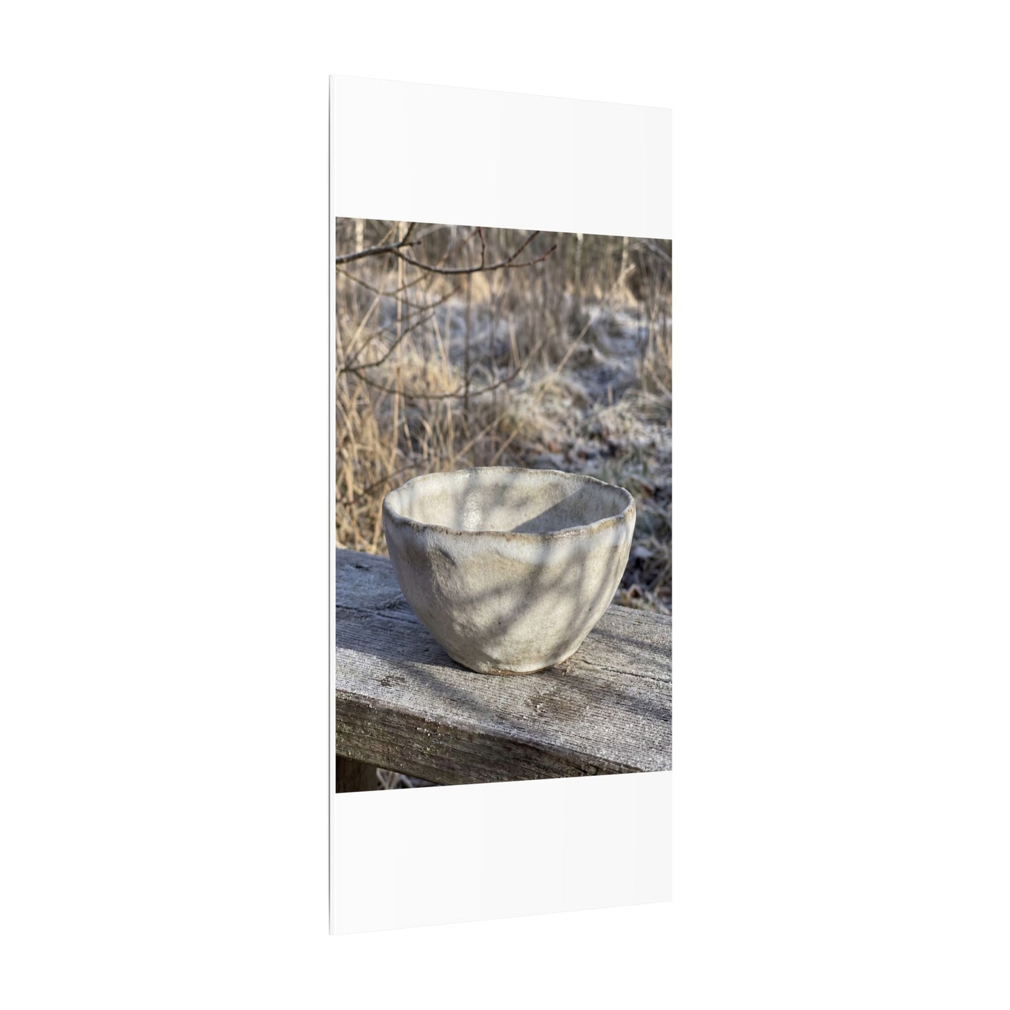 Dappled Ceramic Bowl Canvas Art - Japandi Fukinsei