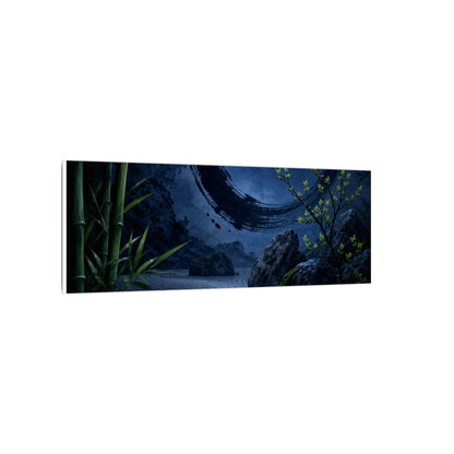Serene Rock Garden Canvas Art - Enso Zen