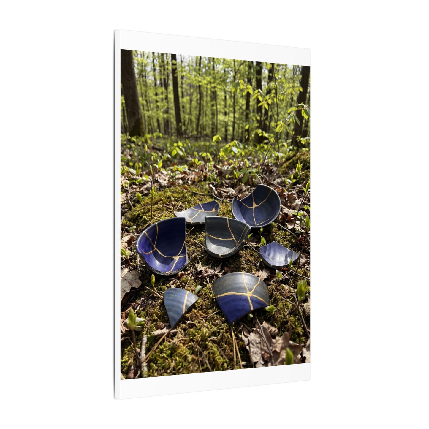 Philosophical Broken Pottery Canvas Art - Broken Beauty Kintsugi