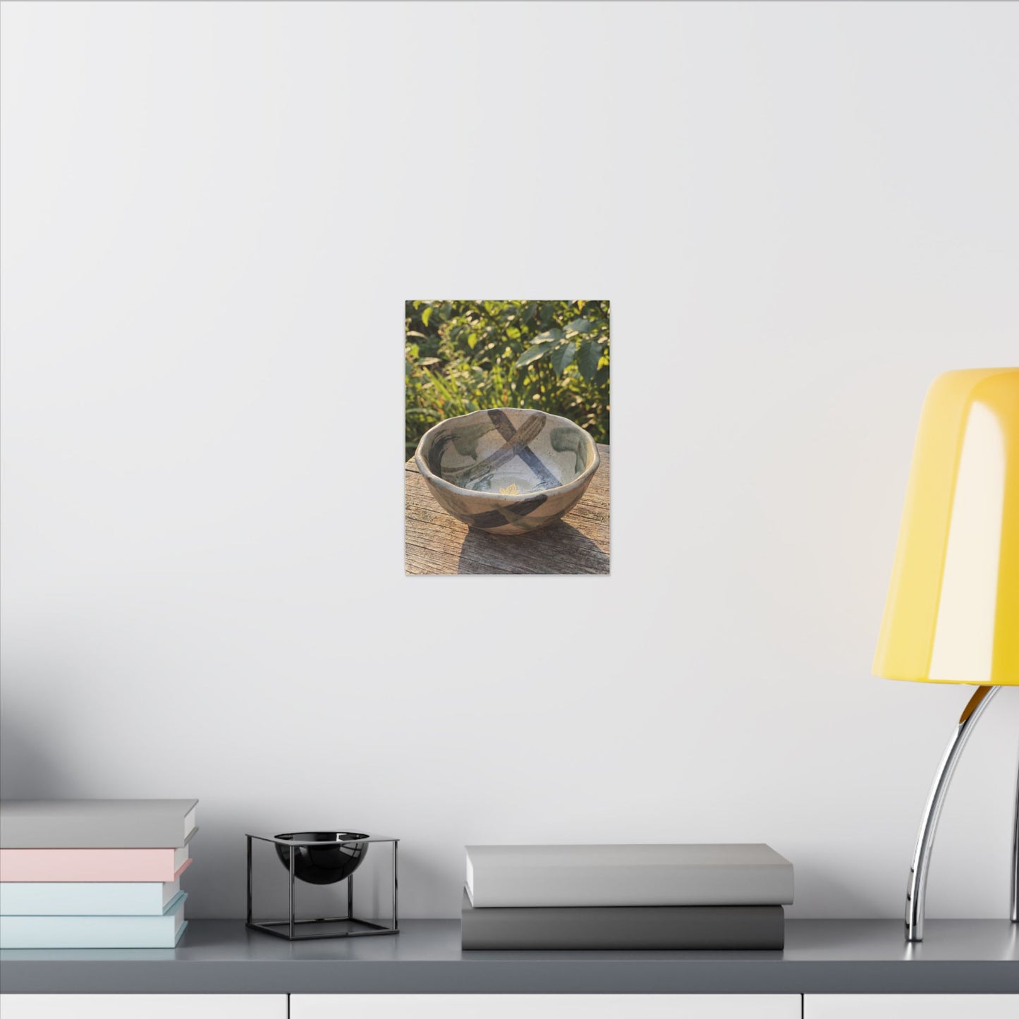 Earthy Ceramic Bowl Canvas Art - Japanese Pattern Japandi
