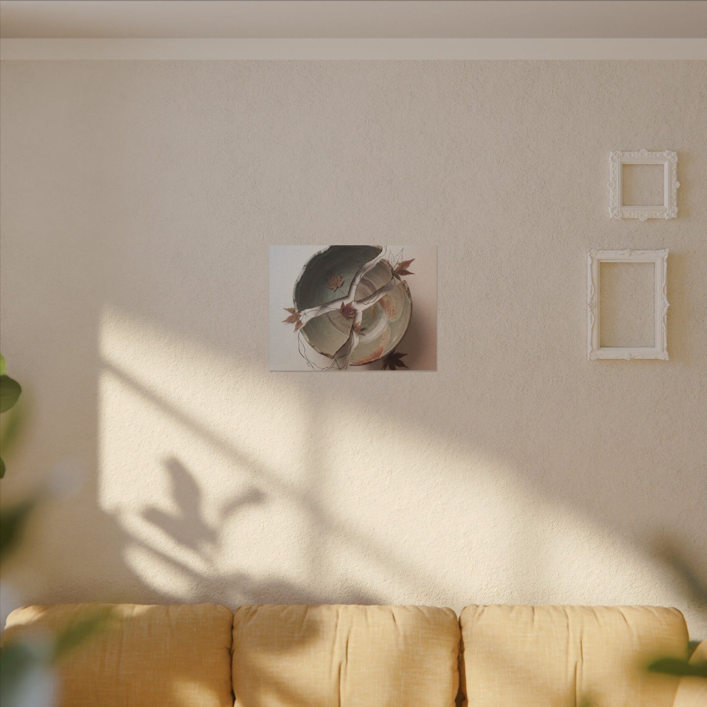 Dawn Ceramic Bowl Canvas Art - Japandi Fukinsei