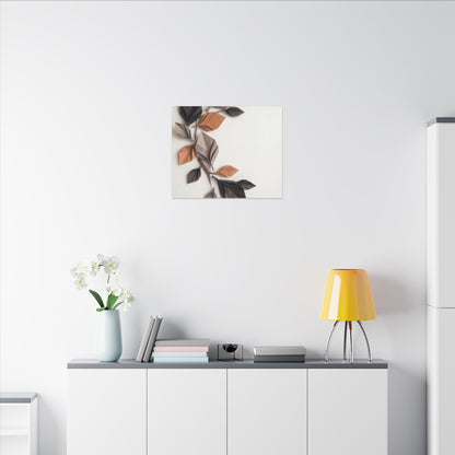 Paper Fold Autumn Canvas Art | Japandi Earthy Design