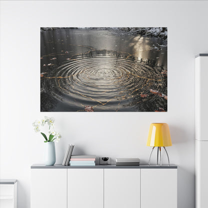 Water Ripple Broken Beauty Canvas Art | Artful Kintsugi Art