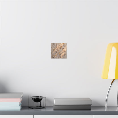 Japandi Dried Flowers in Golden Hour | Watercolor Canvas Art