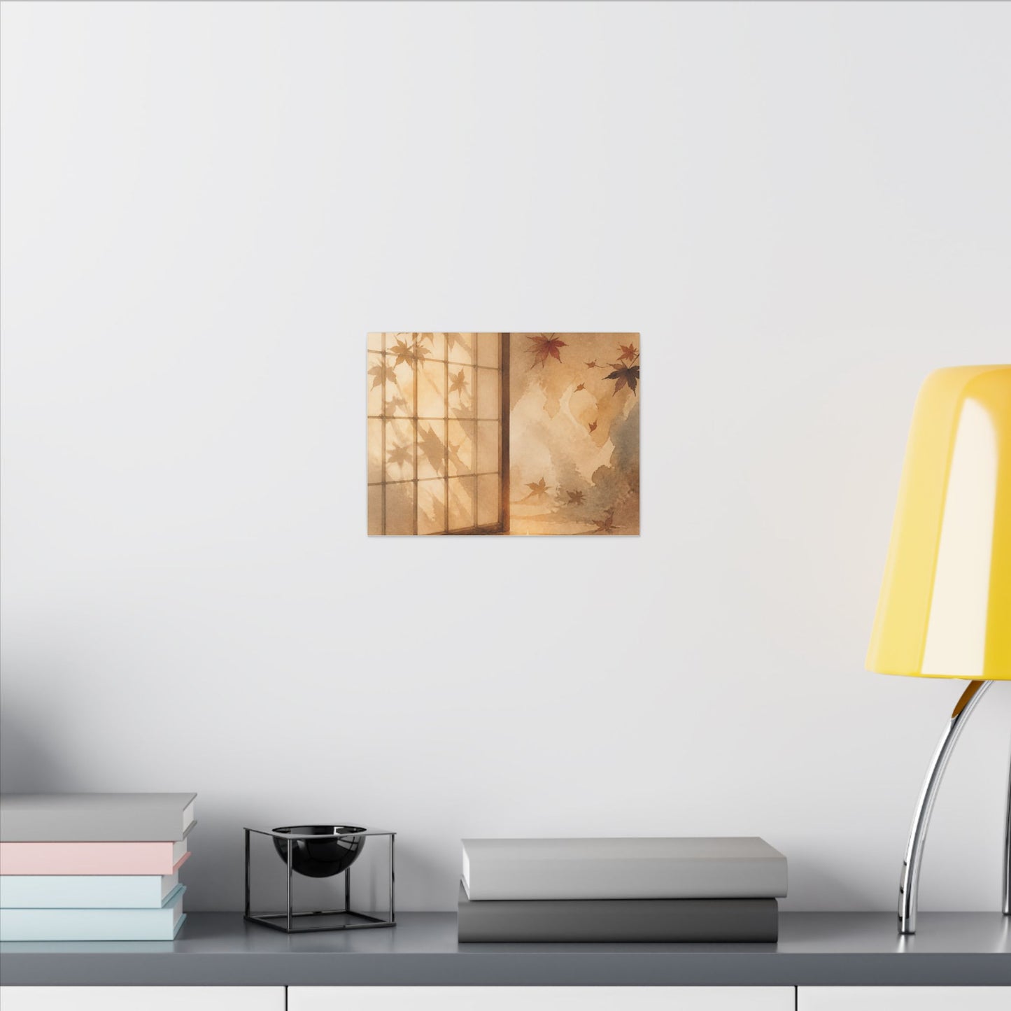 Candlelight Shoji Screen Canvas Art - Japandi Ma