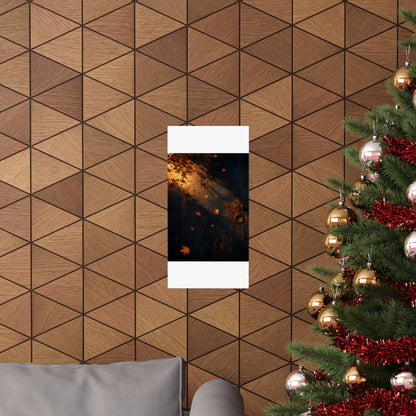 Rust Patina Wall Art Print | Autumn Dark Japandi Shadow Zen Art