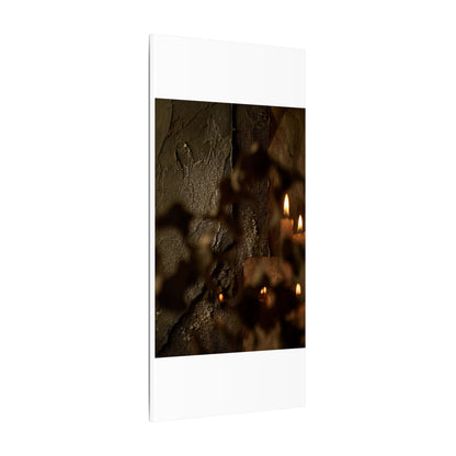 Shadow Play Dark Texture Canvas Art | Moody Dark Japandi Art