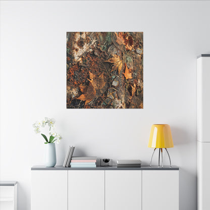 Rust Patina Canvas Art | Autumn Japandi Texture Art