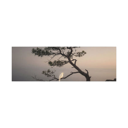 Dawn Pine Tree Canvas Art - Dark Japandi Datsuzoku