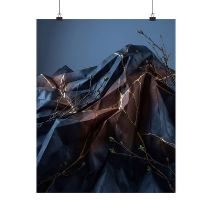 Mono No Aware Paper Fold Wall Art Print - Kintsugi Broken Beauty Art Print