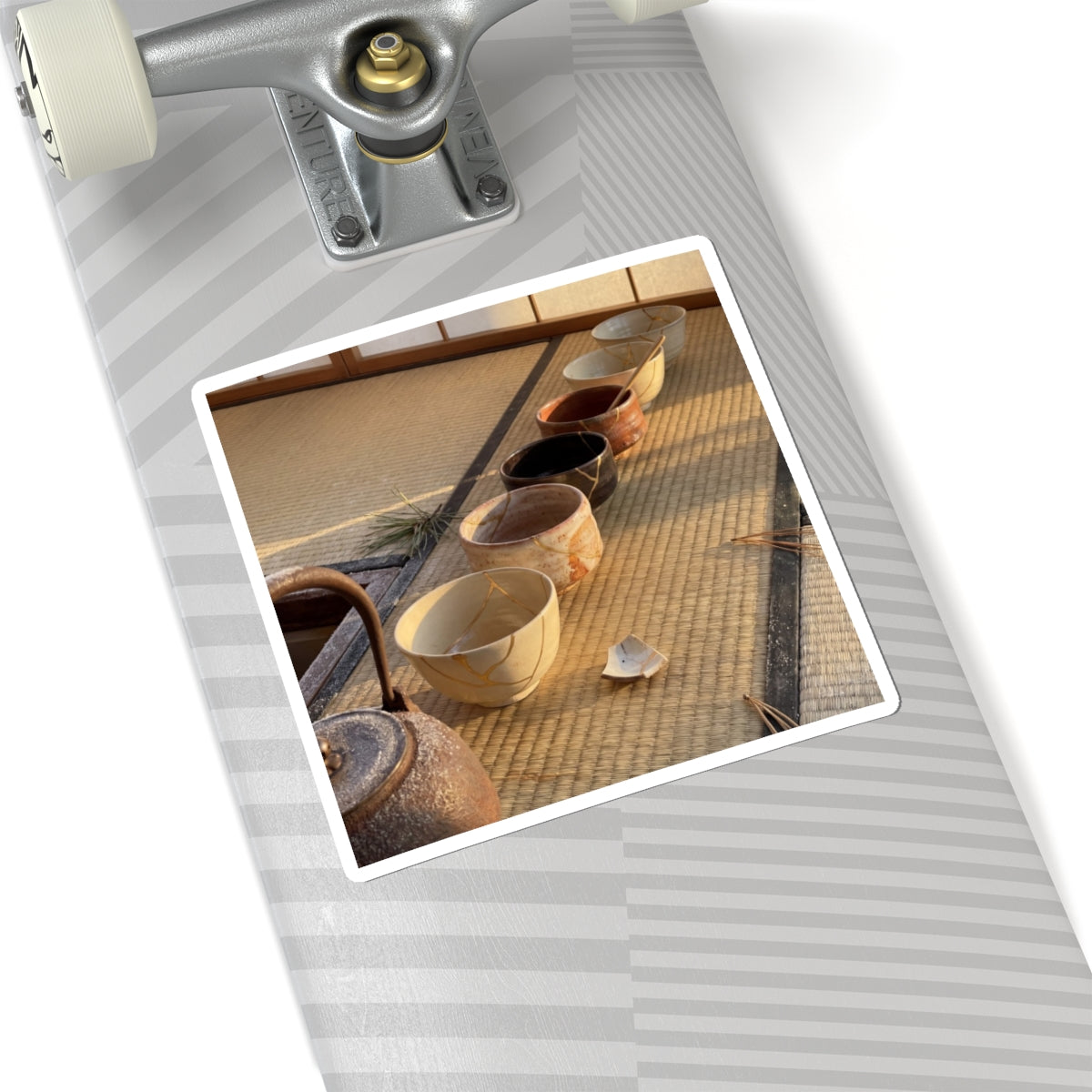 Healing Tea Ceremony Sticker - Gold Repair Kintsugi