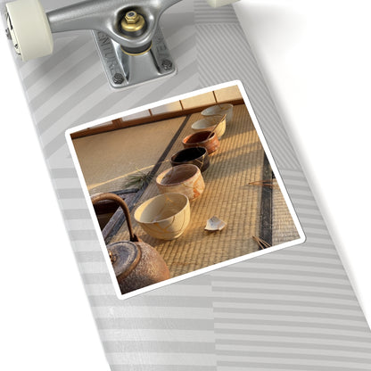 Healing Tea Ceremony Sticker - Gold Repair Kintsugi