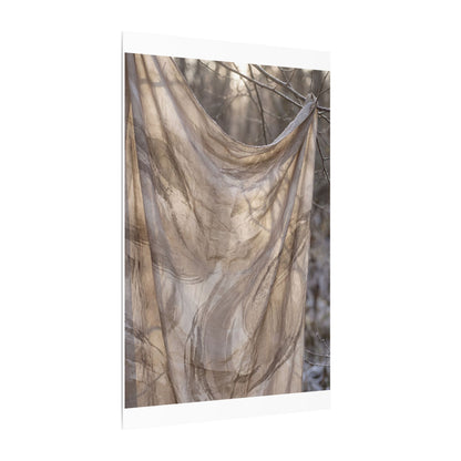 Ma Silk Drape Canvas Art - Japandi Japanese Pattern