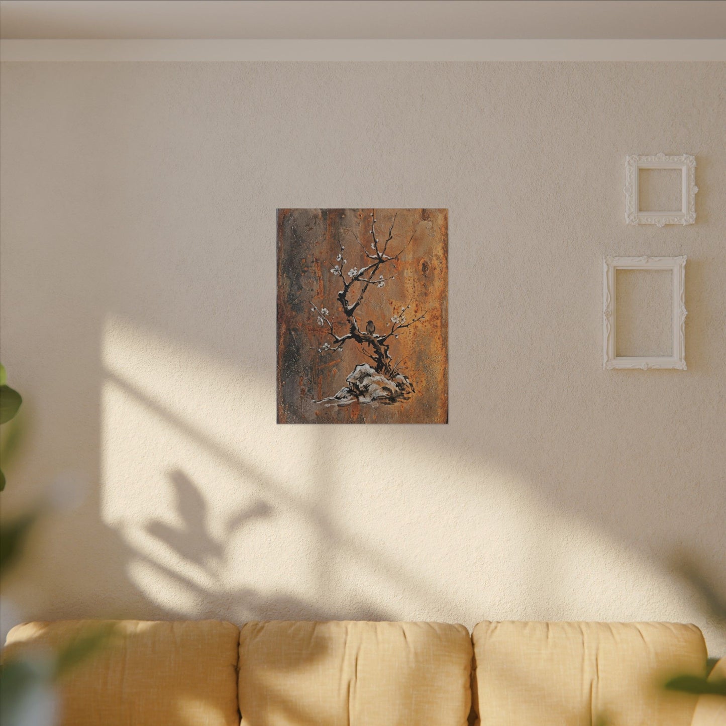 Datsuzoku Rust Patina Canvas Art - Zen Sumi E