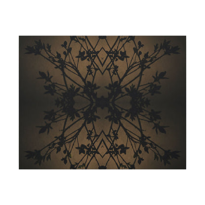 Golden Hour Shadow Play Canvas Art - Dark Japandi Seijaku