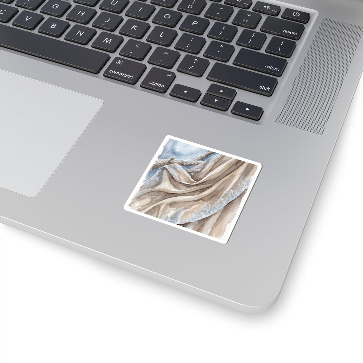 Winter Silk Drape Watercolor Sticker | Elegant Decor