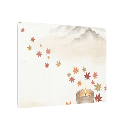 Earthy Mountain Mist Canvas Art - Japanese Pattern Japandi