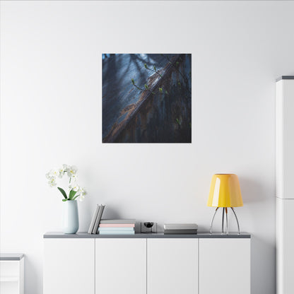 Rust Patina Canvas Art | Spring Dark Japandi Shadow Zen Art