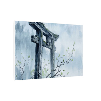 Torii Gate Canvas Art | Spring Zen Sumi E Art