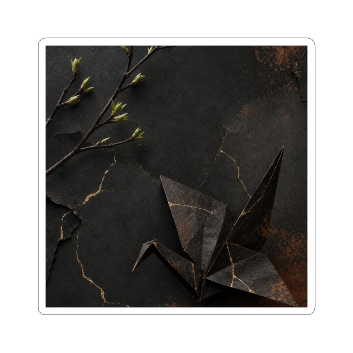 Ma Paper Fold Sticker - Kintsugi Broken Beauty