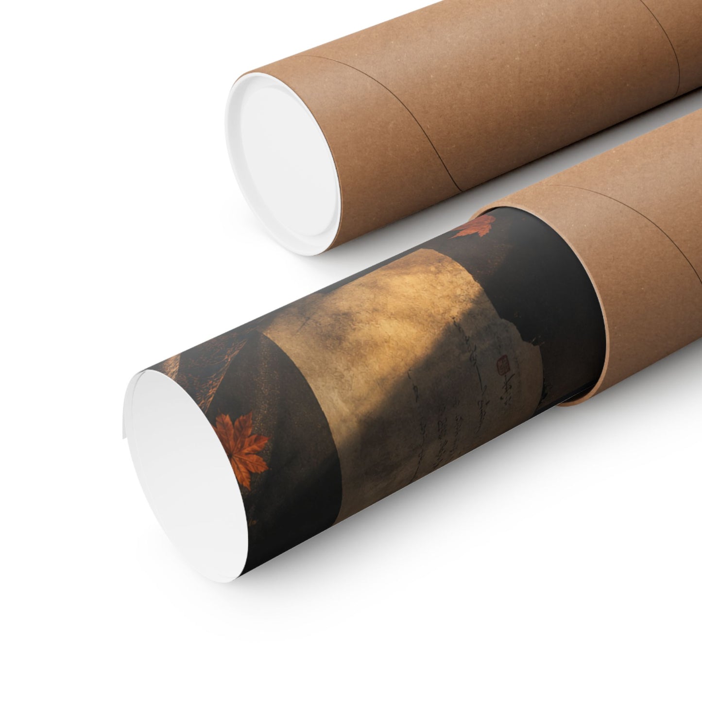 Autumn Silk Drape Shadow Zen Wall Art Print | Moody Decor