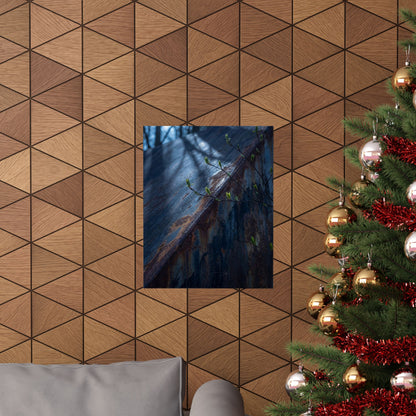 Moonlight Rust Patina Wall Art Print - Dark Japandi Fukinsei