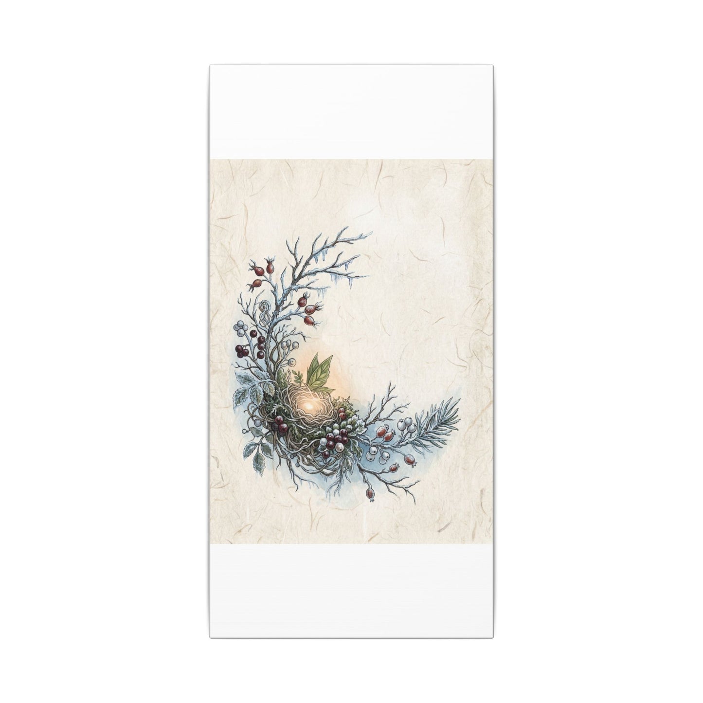 Winter Shoji Screen Forest Whimsy Canvas Art | Enchanting Decor