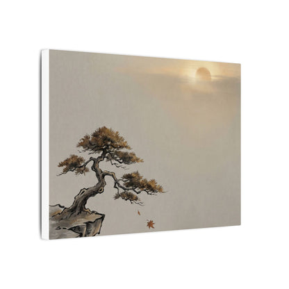 Pine Tree Canvas Art | Autumn Zen Karesansui Art