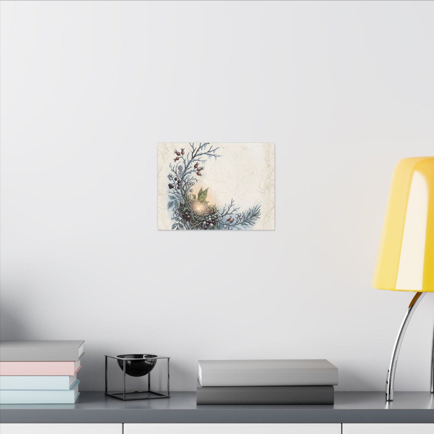 Winter Shoji Screen Forest Whimsy Canvas Art | Enchanting Decor