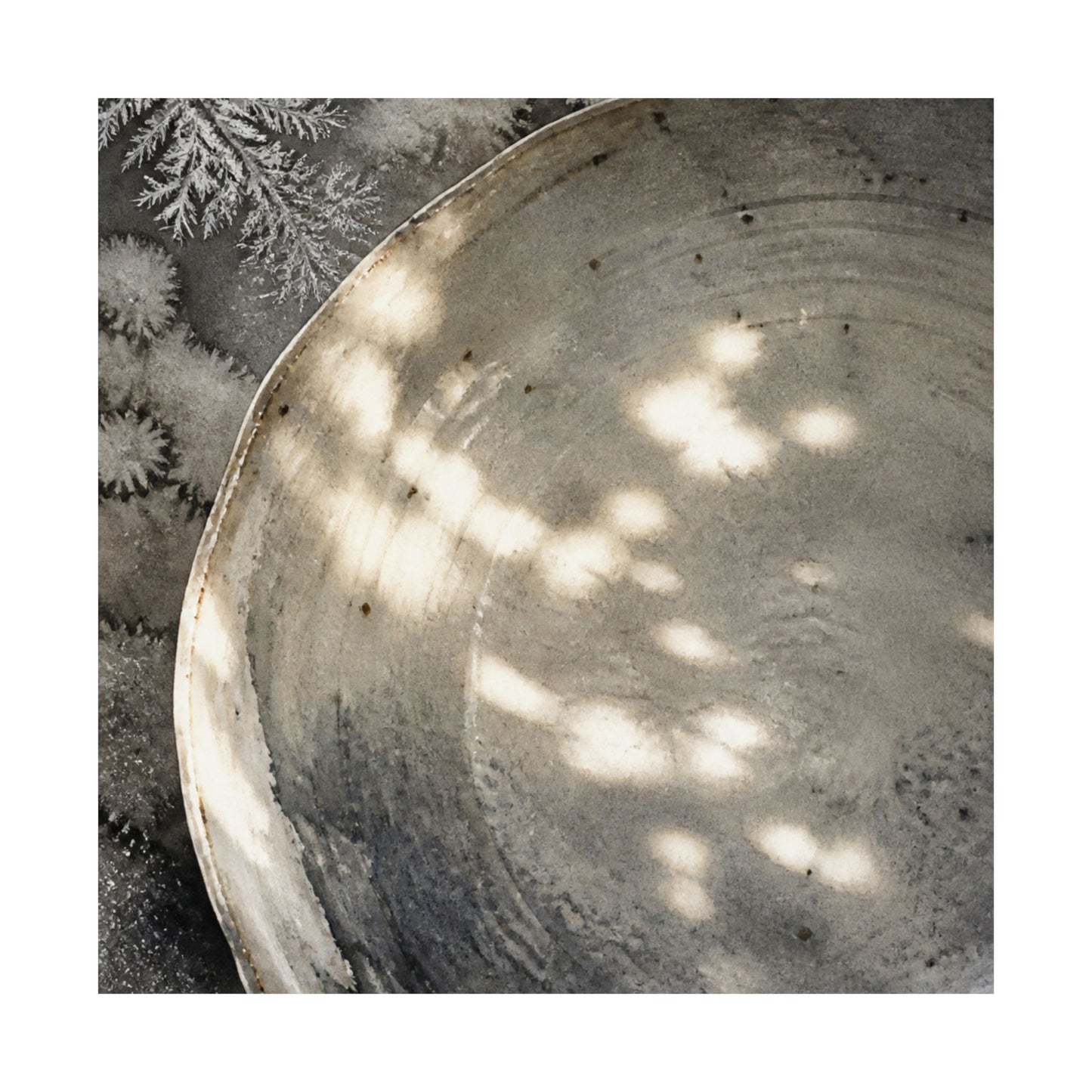 Winter Ceramic Bowl Watercolor Wall Art Print | Cozy Decor