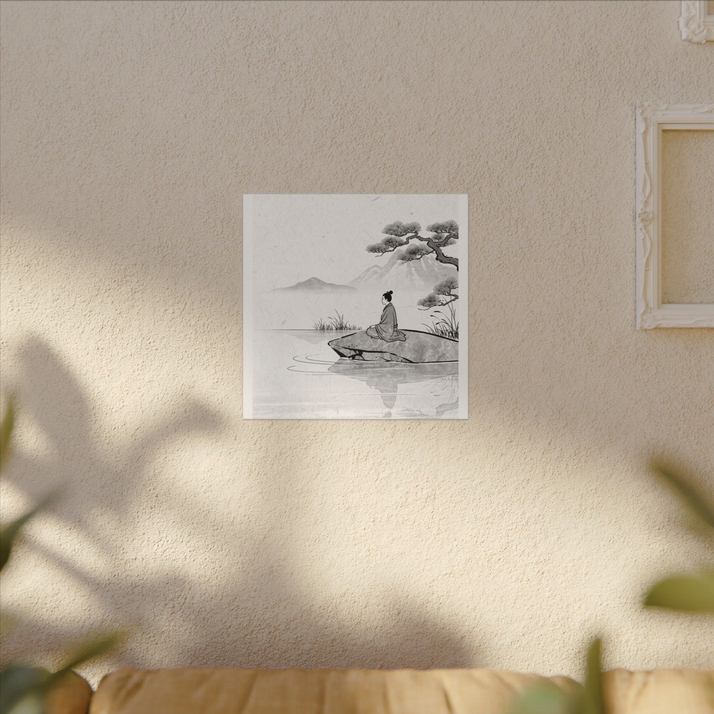 Meditation Harmonious Zen Ukiyo-e Canvas Art