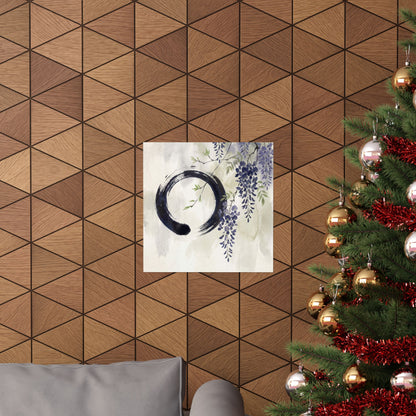 Overcast Wisteria Wall Art Print - Zen Shibui