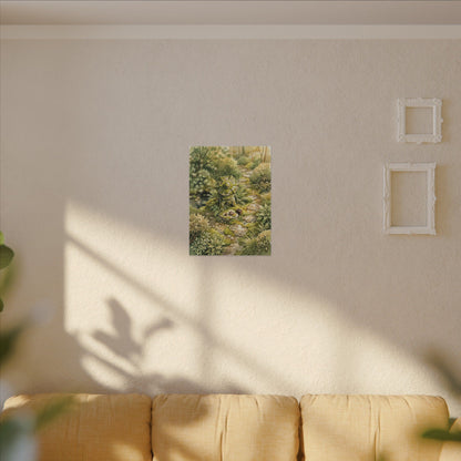 Datsuzoku Stone Lantern Canvas Art - Japandi Watercolor