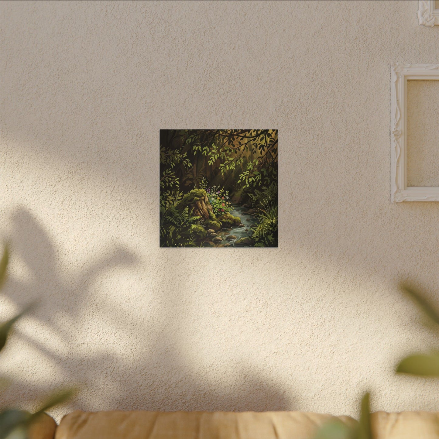 Golden Hour Silk Drape Canvas Art - Dark Japandi Datsuzoku