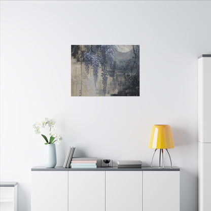 Winter Wisteria Texture Canvas Art | Elegant Decor