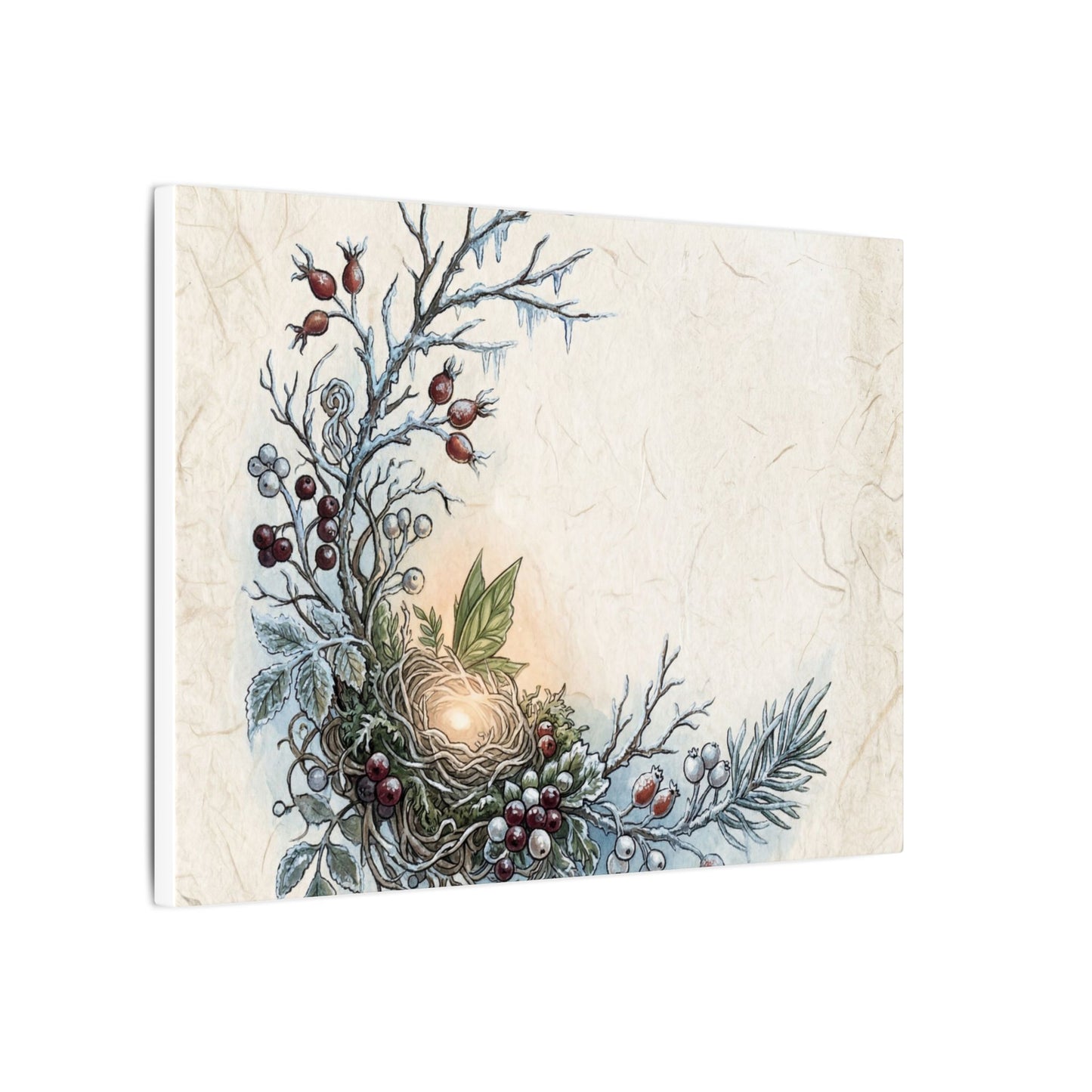 Winter Shoji Screen Forest Whimsy Canvas Art | Enchanting Decor