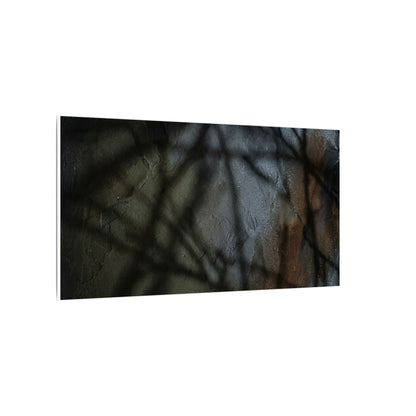 Shadow Play Dark Texture Canvas Art | Sophisticated Dark Japandi Art