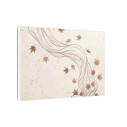 Japandi Silk Drape in Dawn | Minimal Line Canvas Art