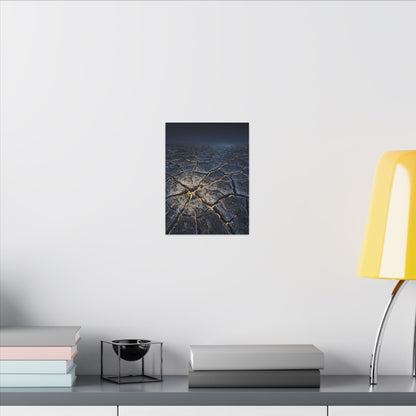 Cracked Earth Broken Beauty Canvas Art | Artful Kintsugi Art