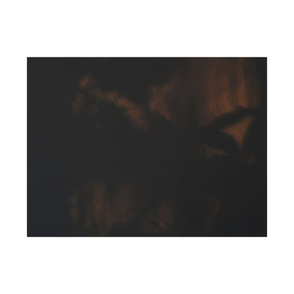 Shadow Play Summer Canvas Art | Dark Japandi Sophisticated Design